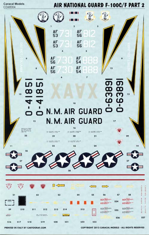 CD48004 Air National Guard North-American F-100C/F-100F Part 2