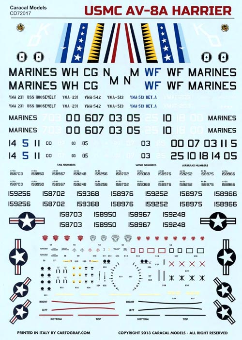 CD72017 USMC AV-8A Harrier