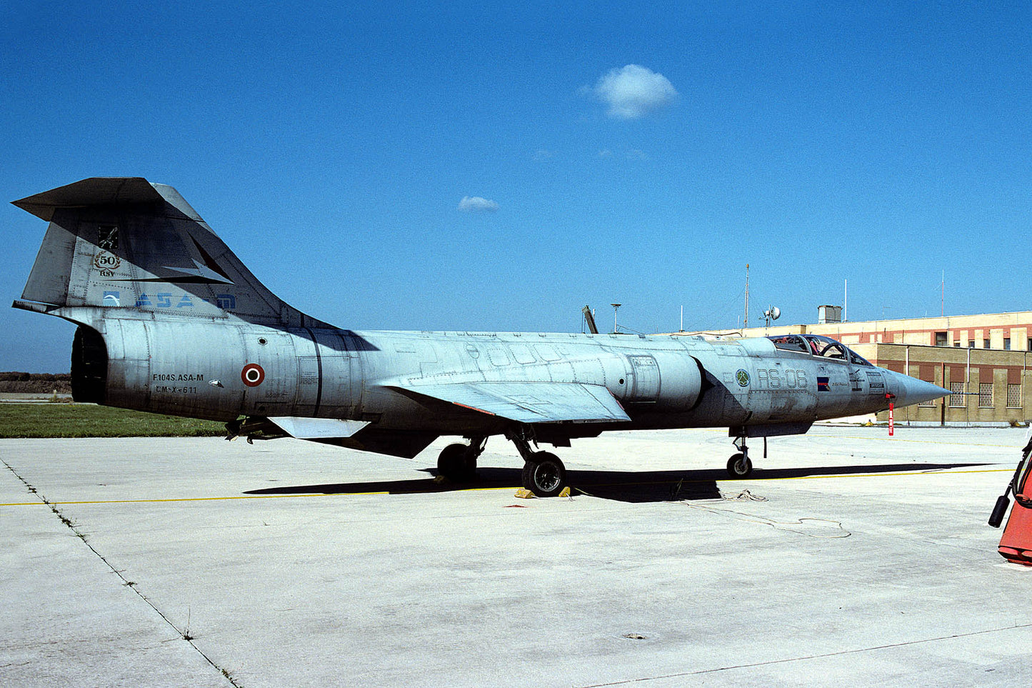 Serial/Bu. No.: CMX-611; Code: RS-06; Unit: 311th Gruppo, RSV; Date: Dec./2001; Location: Grosseto AB, Italy; Slide Film: Original Kodachrome 64/25; Slide Conditions: No defects; Remarks: ex MM6945, Special Markings ASA-M Prototype