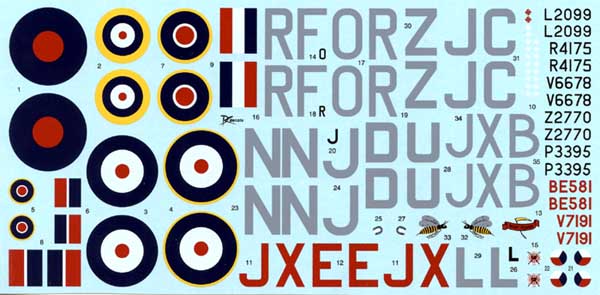 DKD048-008 Hawker Hurricanes of the Czechoslovak pilots in RAF