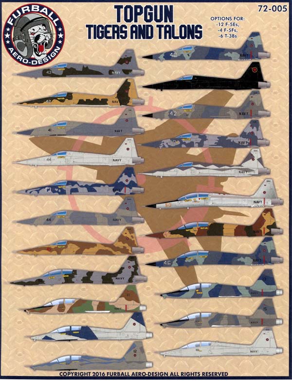 FUR072-005 “TOPGUN F-5 Tigers and T-38 Talons”