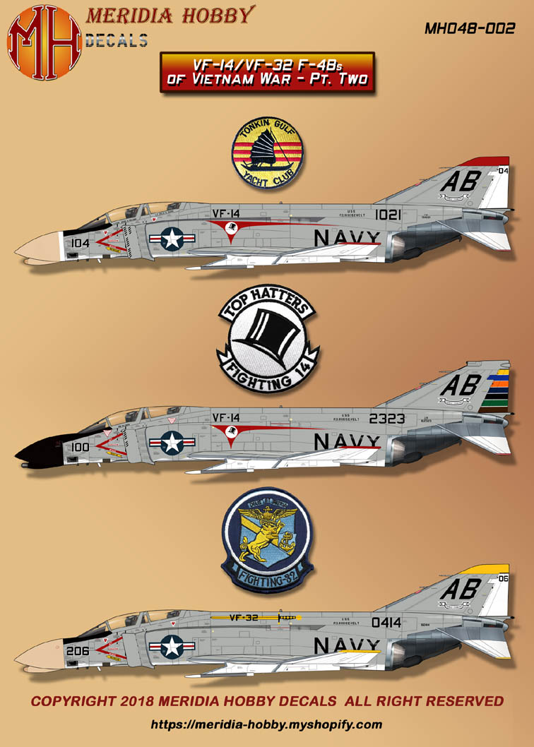 MH048-002 VF-14/VF-32 F-4B Phantoms of Vietnam War - Pt. Two