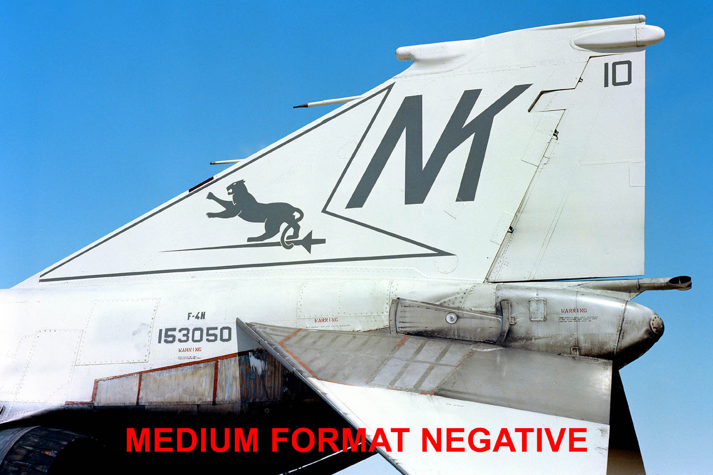 NE000076 F-4N PHANTOM II 153050 TAIL SHOT