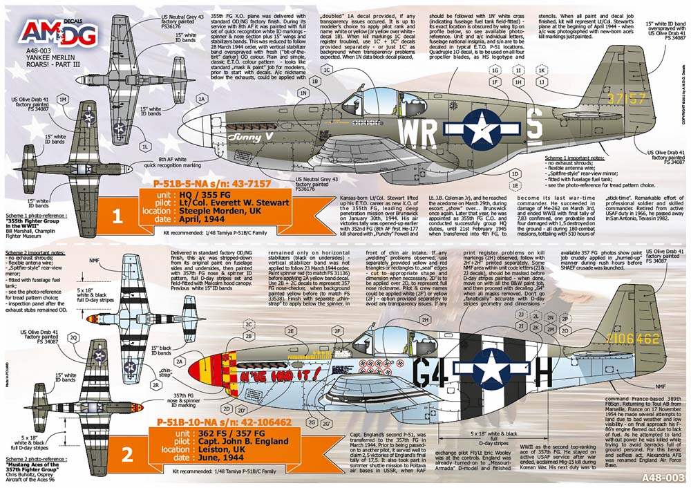 AMDG48-003 Yankee Merlin Roar! North-American P-51 Mustangs of 1939-45 USAAF units Part 3