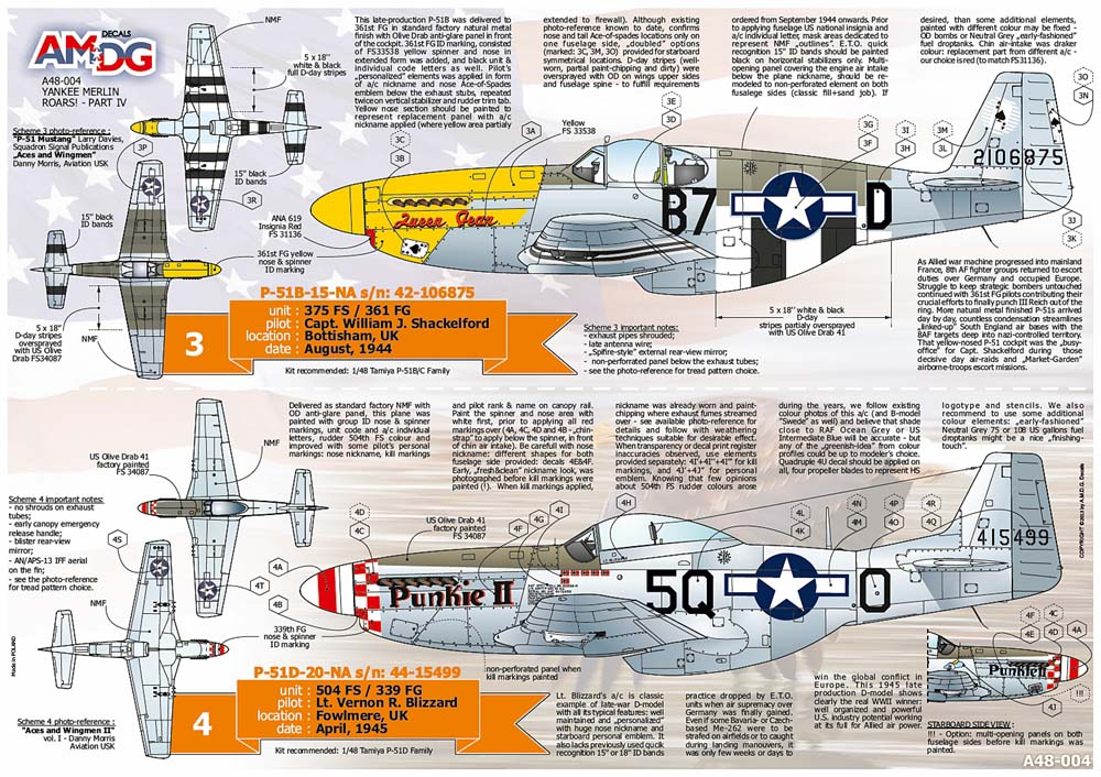AMDG48-004 Yankee Merlin Roar! North-American P-51 Mustangs of 1939-45 USAAF units Part 4