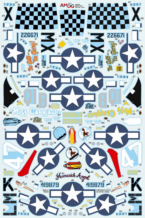 AMDG48-005 EIGHT GUN MELODY REPUBLIC P-47 THUNDERBOLTS OF 1939-45 USAAF UNITS PART 1