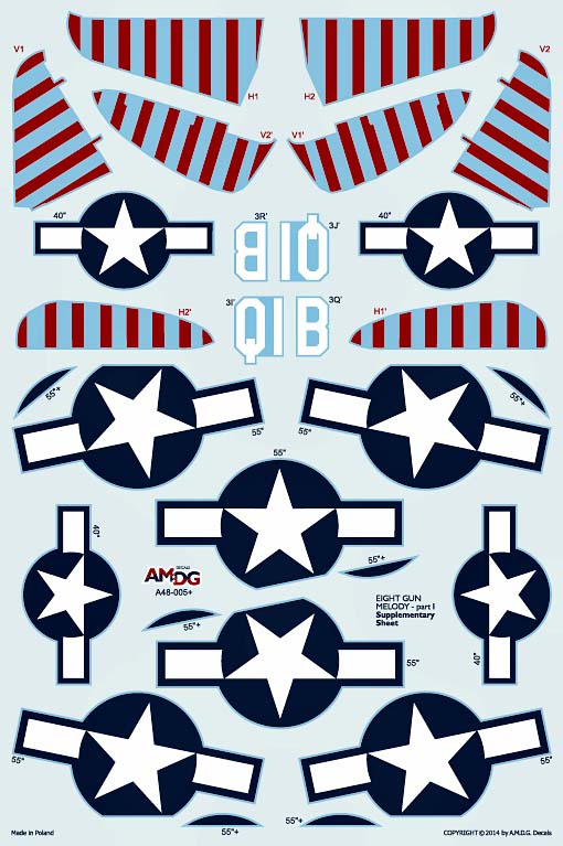 AMDG48-005 EIGHT GUN MELODY REPUBLIC P-47 THUNDERBOLTS OF 1939-45 USAAF UNITS PART 1