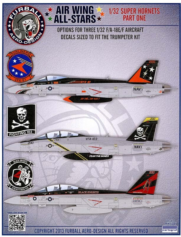 FUR032-001 BOEING F/A-18E/F SUPER HORNET. AIR WING ALL-STARS PART ONE