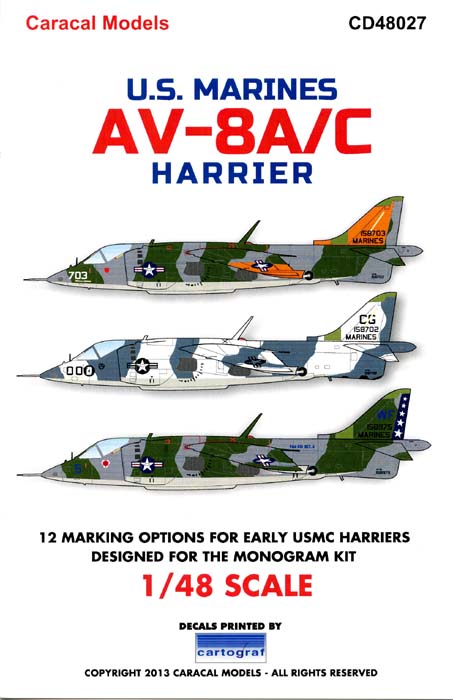 CD48027 USMC AV-8A/C Harrier