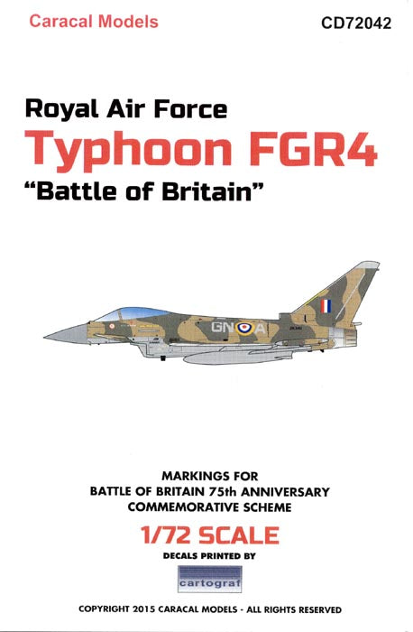CD72042 RAF "Battle of Britain" Typhoon FGR.4