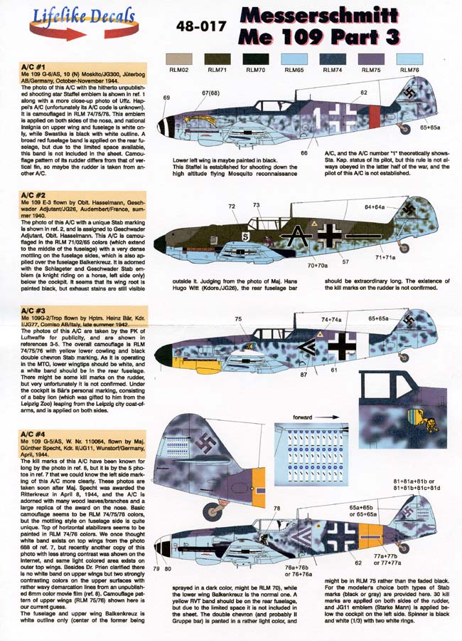 LIF048-0017 MESSERSCHMITT Me 109 - Part 3