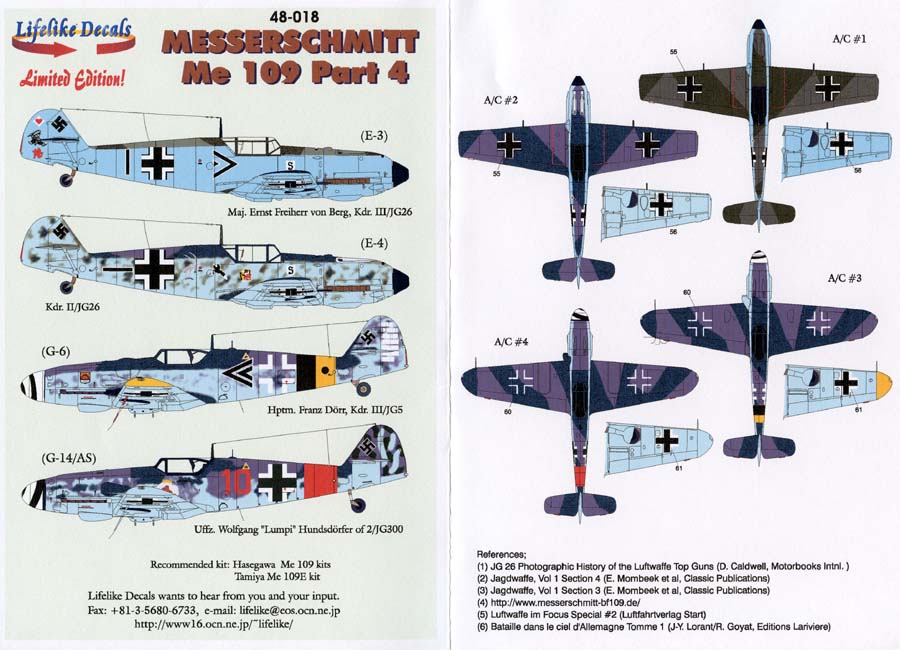 LIF048-0018 MESSERSCHMITT Me 109 - Part 4