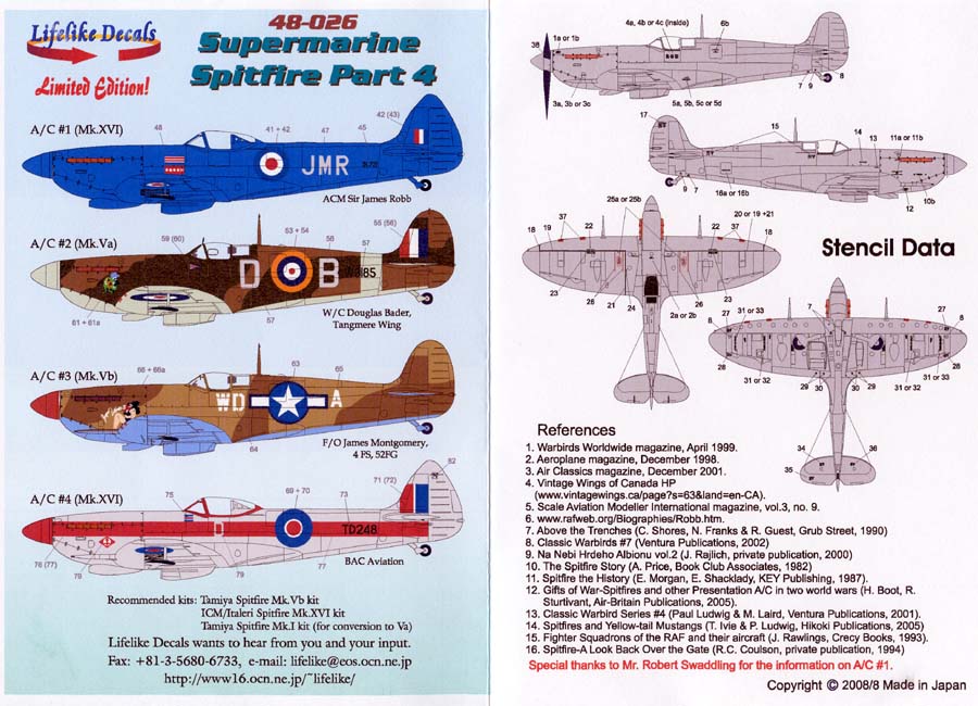 LIF048-0026 SUPEMARINE SPITFIRE - Part 4