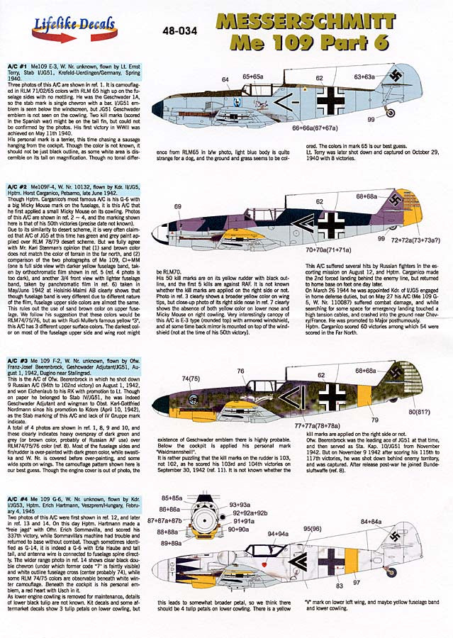 LIF048-0034 MESSERSCHMITT Me 109 - Part 6