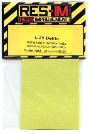 RES-CM48002 AERO L-29 DELFIN CANOPY MASKS