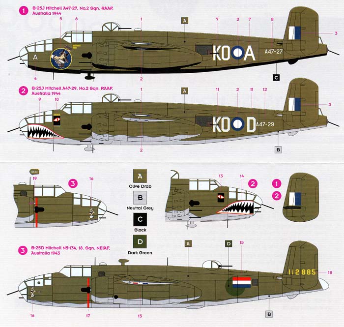 DKD048-002 B-25 North-American Mitchell in the RAAF and NEAIF Service