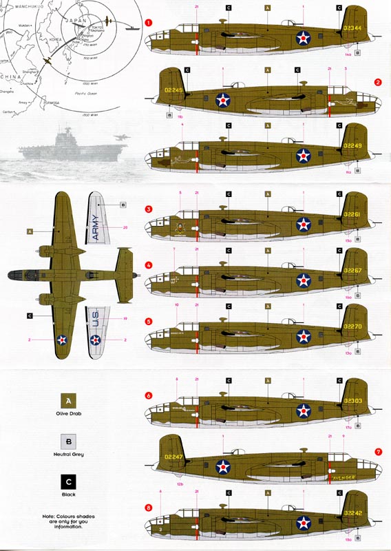 DKD072-006 North-American B-25B Mitchell - Doolittle Raiders