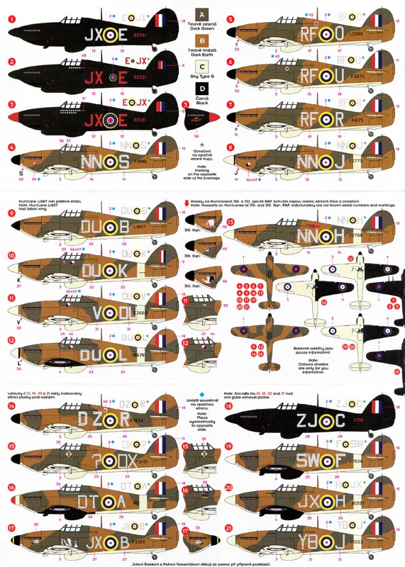 DKD072-010 Hawker Hurricane in RAF (Czechoslovak) Squadrons