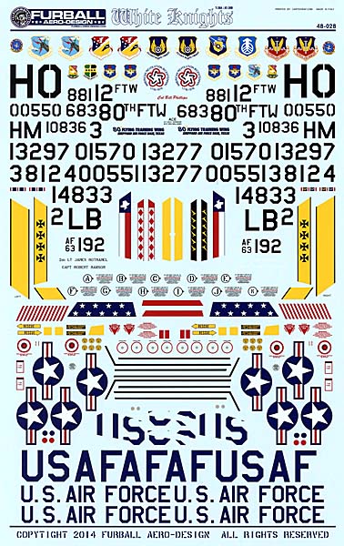 FUR048-028 White Knights T-38A/AT-38B