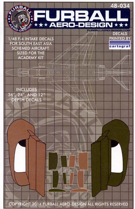 FUR048-034 F-4 INTAKE TRUNKING FOR SOUTH EAST ASIA PHANTOMS