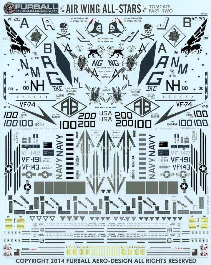 FUR048-036 AIR WING ALL STARS: F-14 TOMCATS PART II