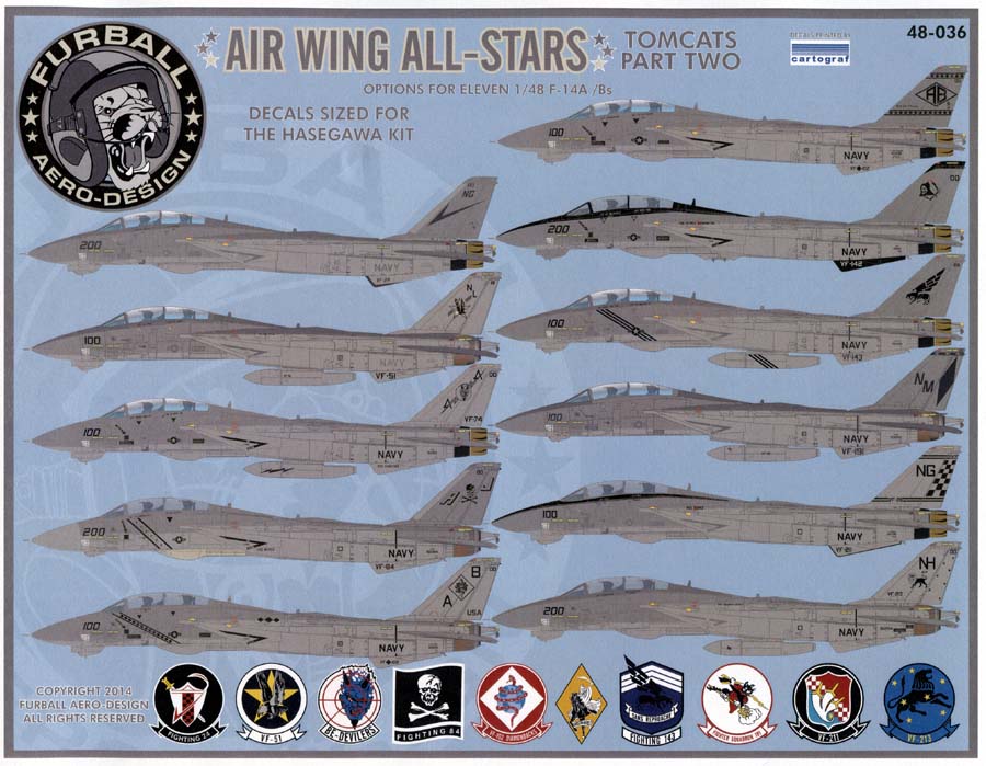 FUR048-036 AIR WING ALL STARS: F-14 TOMCATS PART II