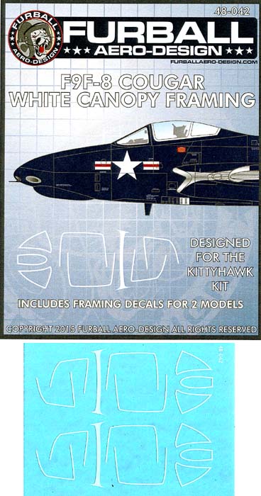 FUR048-042 F9F-8 COUGAR CANOPY SEALS