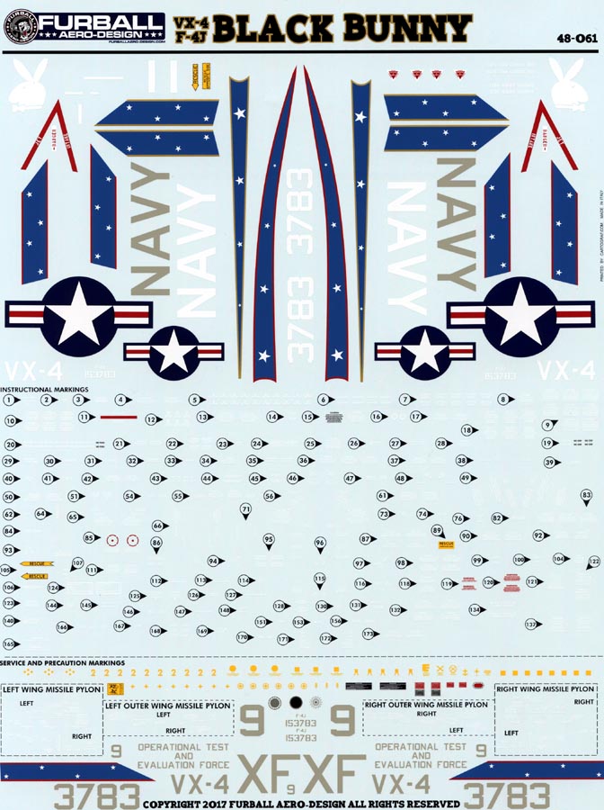 FUR048-061 F-4J "VX-4 BLACK BUNNY"