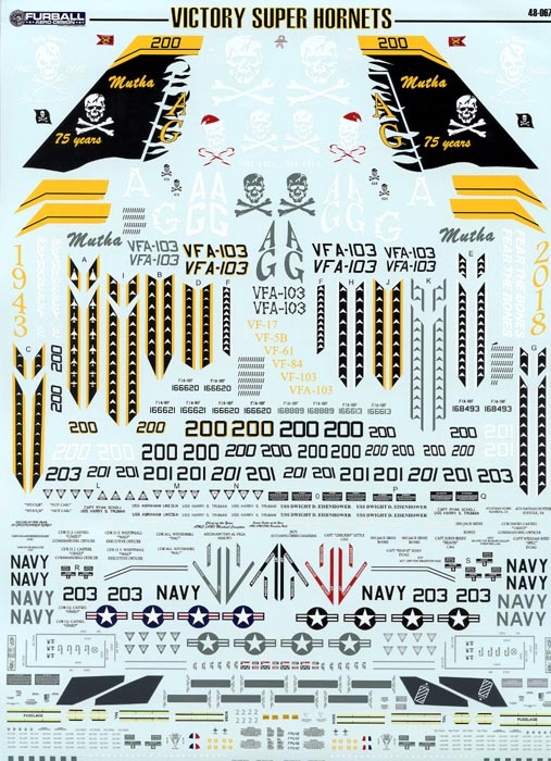 FUR048-067 1/48 F/A-18F "Victory Super Hornets"