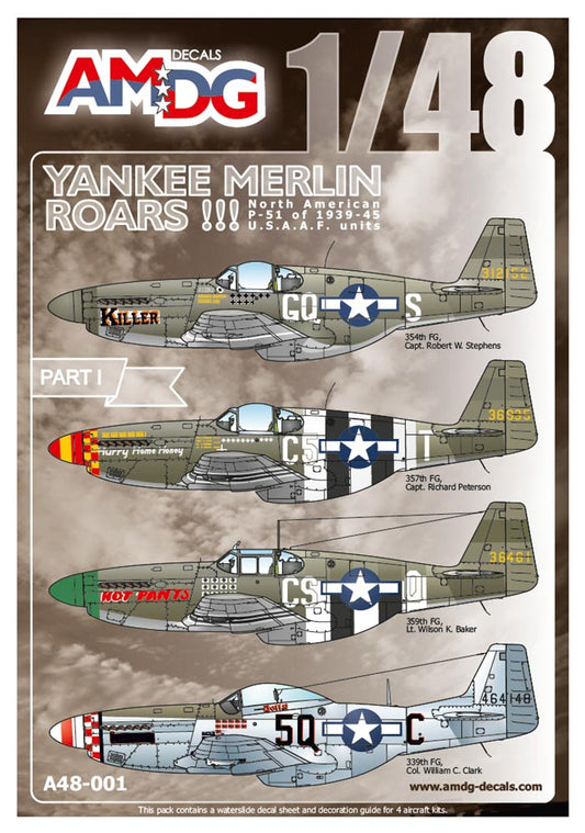 AMDG48-001 Yankee Merlin Roar! North-American P-51 Mustangs of 1939-45 USAAF units Part 1